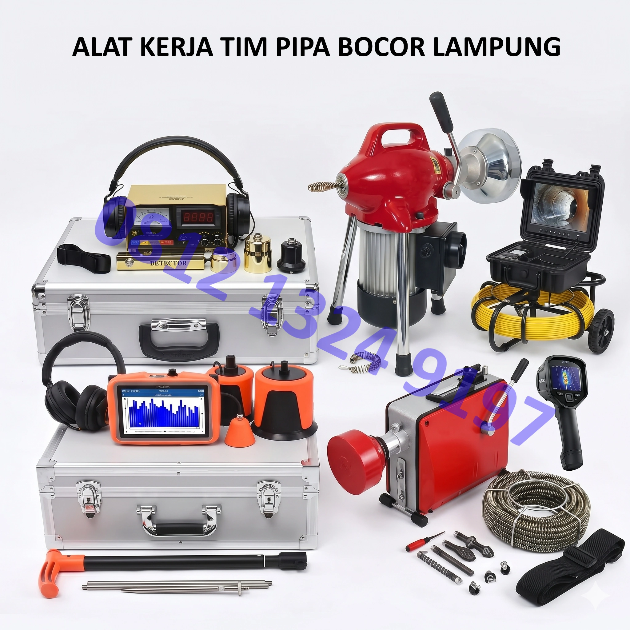 Alat kerja Teknisi Jasa Pipa Bocor Lampung
